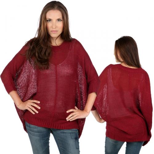 Foto Only Bobby Big Knit jersey Rhubarb talla XS