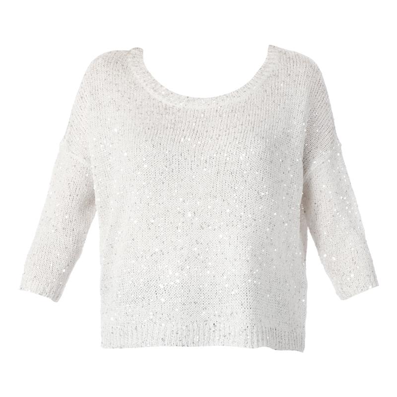 Foto Only Jersey - palli 3/4 pullover knt rp1 - Blanco / Crudo