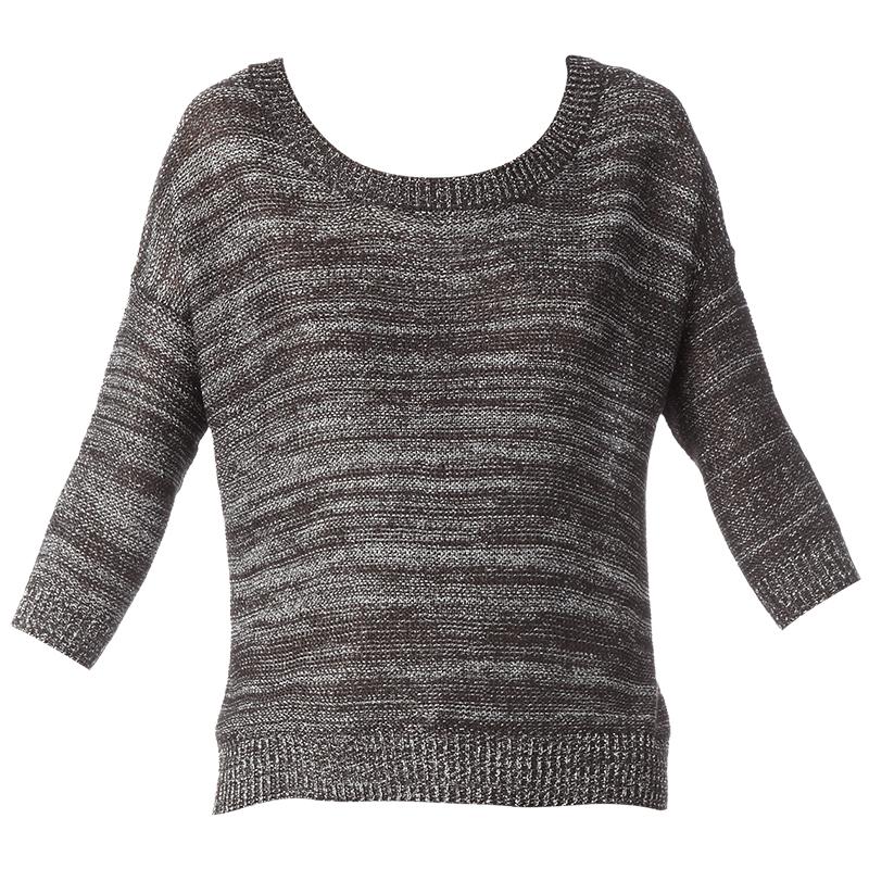 Foto Only Jersey - palli lurex 3/4 pullover knt bb - Marron / Camello