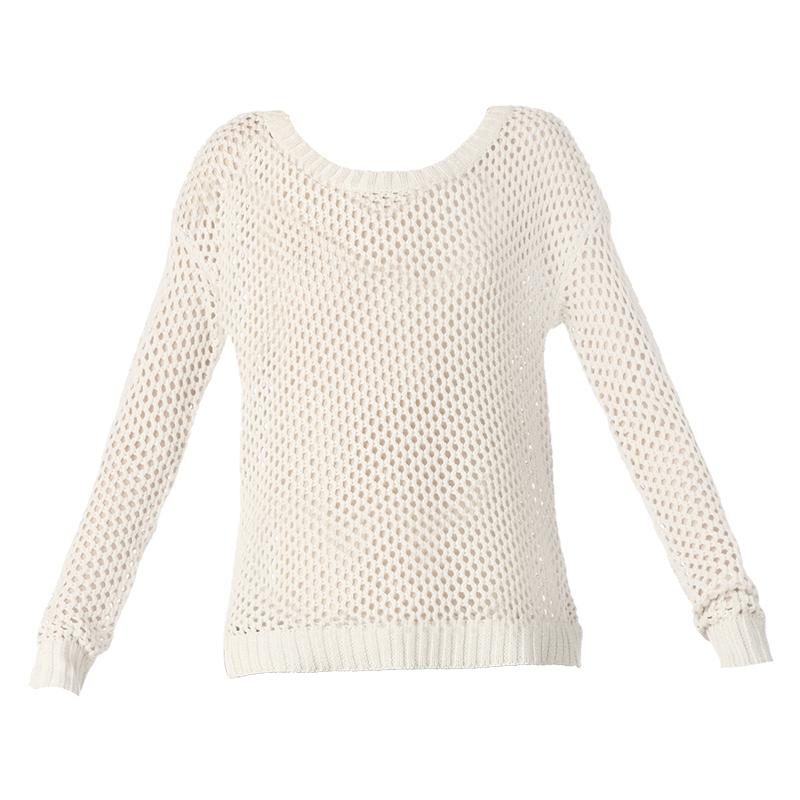 Foto Only Jersey - shila lurex short ls pullover knt bb - Blanco / Crudo
