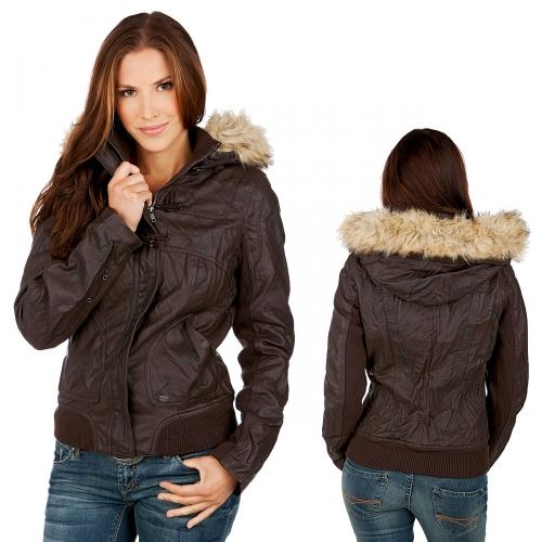 Foto Only Megan PU Chaqueta negra Coffee talla XS