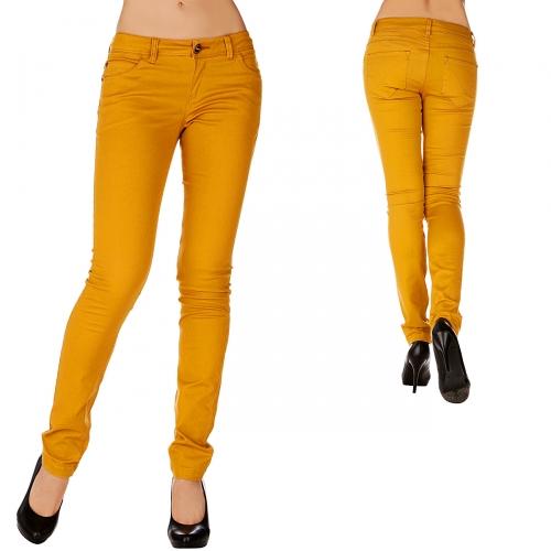 Foto Only pitillo Low Nynne Colour pantalón de telas Harchaleco dorado