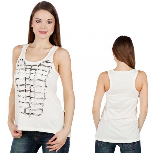 Foto Only Skyline marrón camiseta Anitque blanco/Armour talla S