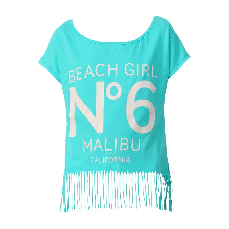 Foto Only Top de mangas cortas - tikka ss fringe top jrs bb - Azul / Mar...