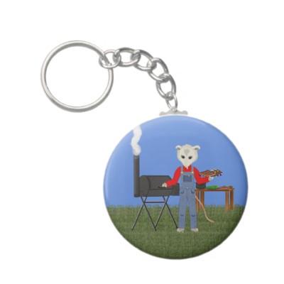 Foto Oposum que cocina con arte del dibujo animado del Llavero