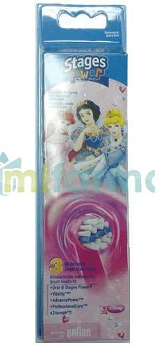 Foto Oral-b 3 RECAMBIOS para cepillo electrico Stages Power Infantil Princesas