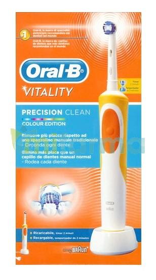 Foto Oral-B Cepillo Electrico Vitality Precision Clean Braun Naranja