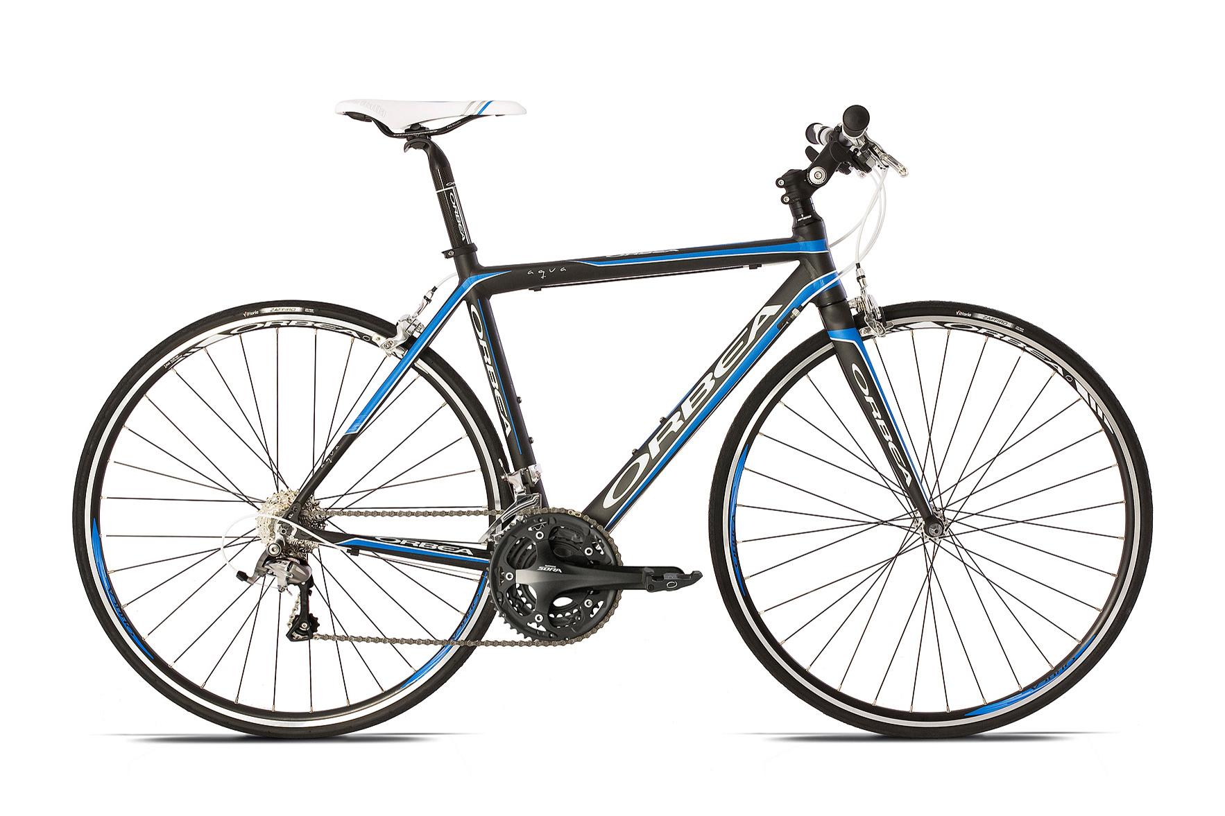 Foto ORBEA Aqua bicicleta fitness Hombre TSR Flat azul/negro, 57 cm
