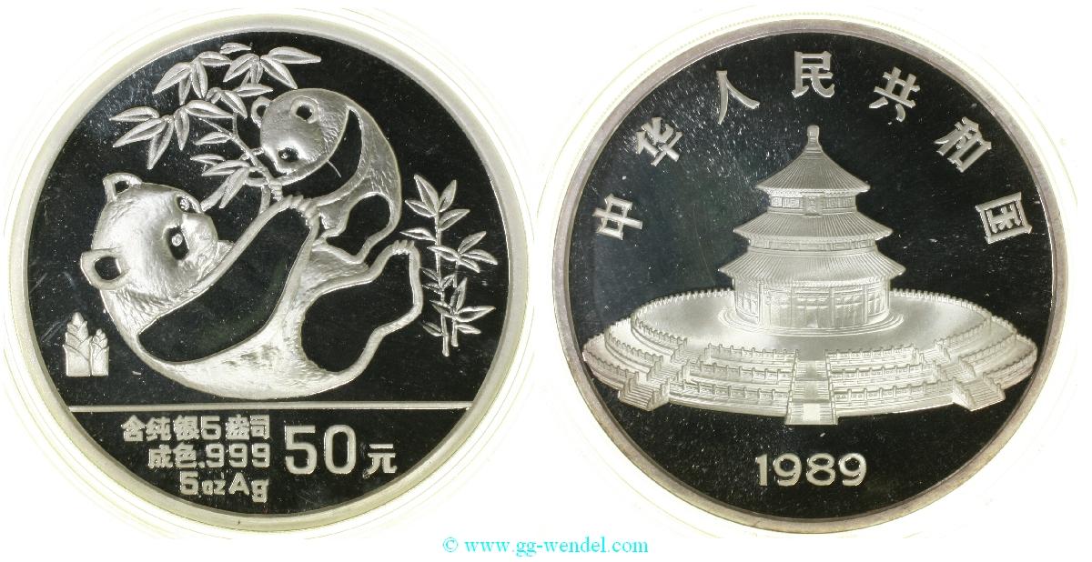 Foto Orient Asien 50 Yuan 1989