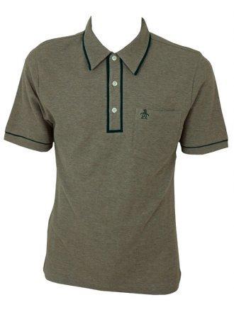 Foto Original Penguin Earl Tipped Polo - Pine Bark