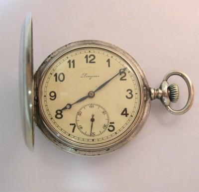 Foto Original Reloj De Bolsillo Longines, Plata 800