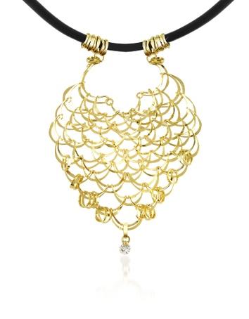 Foto Orlando Orlandini Collares, Scintille - Colgante Oro dorado 18K y Diamante