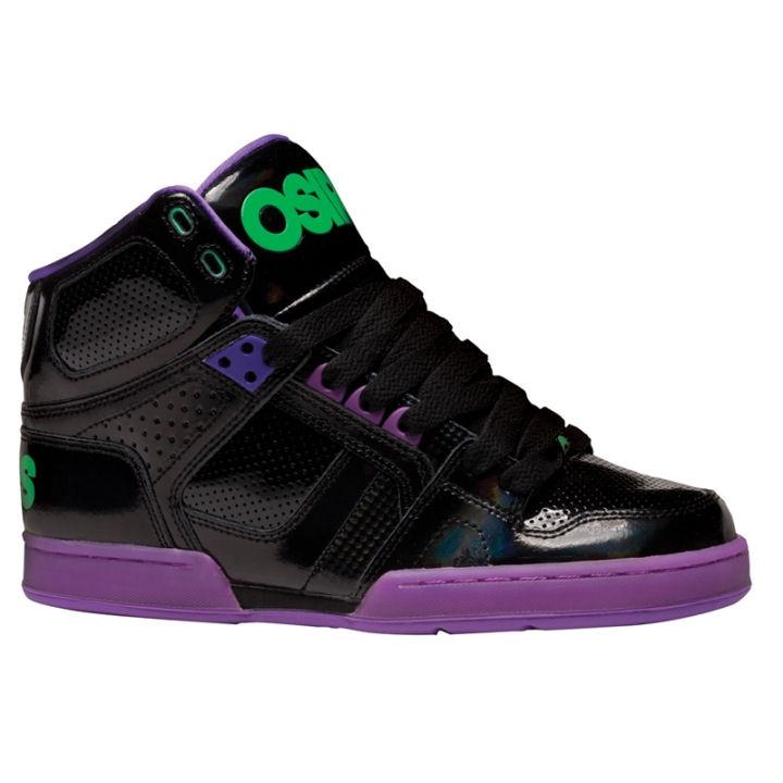 Foto Osiris NYC 83 Kids Shoes - Black / Purple / Green
