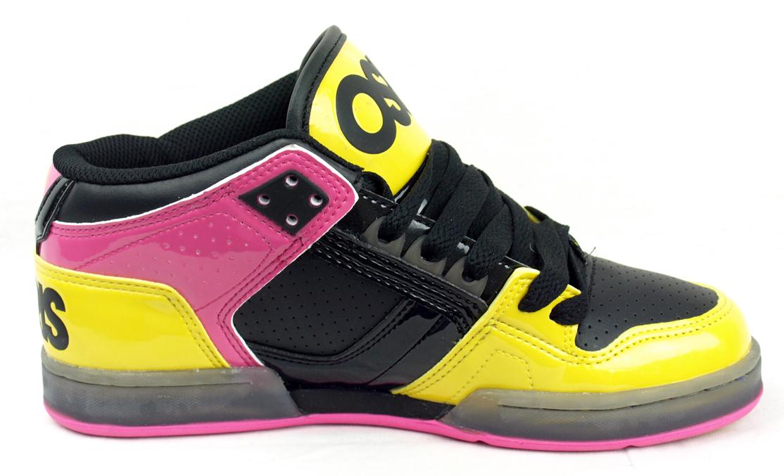 Foto Osiris NYC 83 Mid Shoes Black / Yellow / Pink