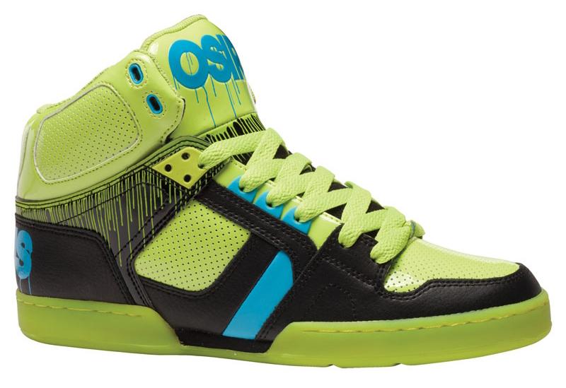 Foto Osiris NYC 83 Shoes - Lime / Cyan / Black
