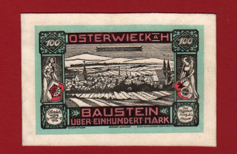 Foto Osterwieck,Deutschland 100 Mark 1922