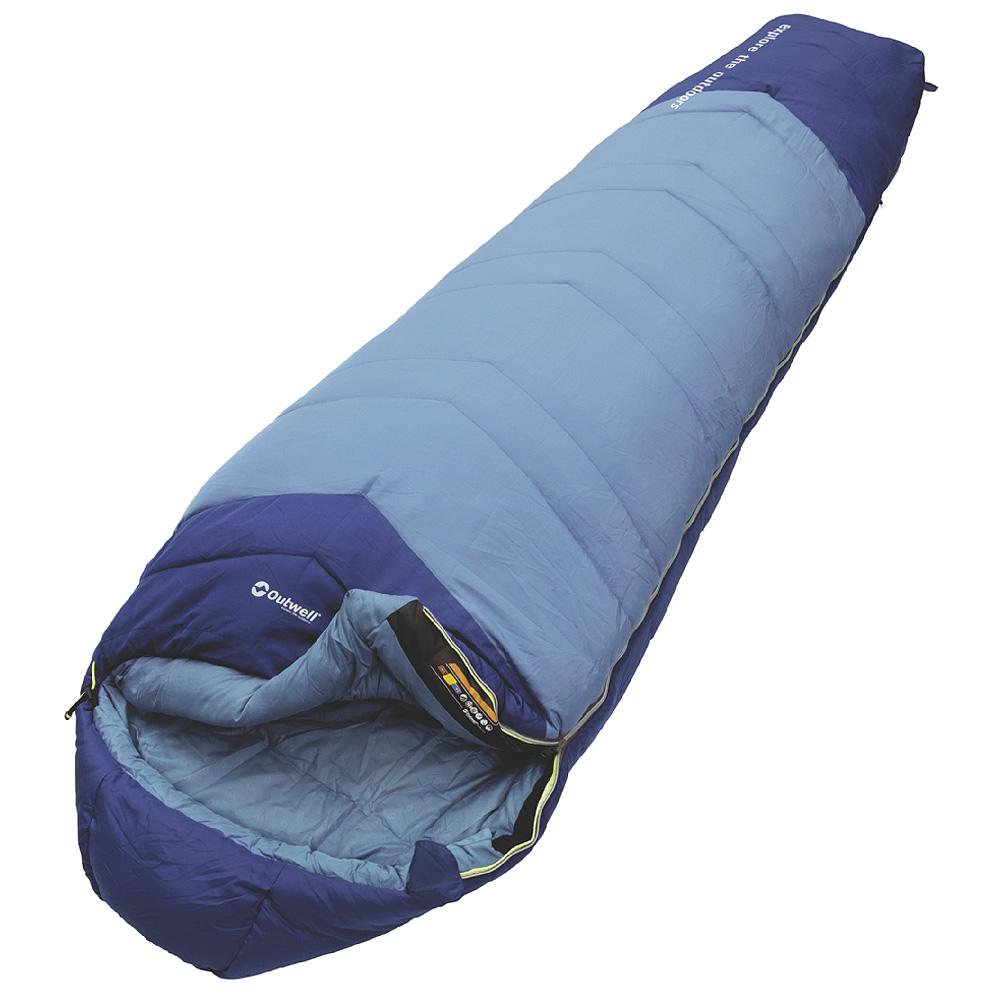 Foto Outwell Comfort Saco de dormir Momia 200 azul, izquierda