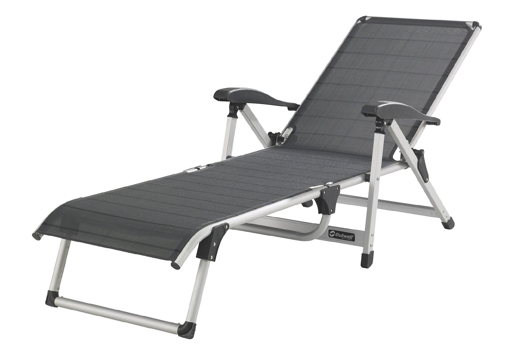 Foto Outwell Devon Lounger Tumbona de camping gris