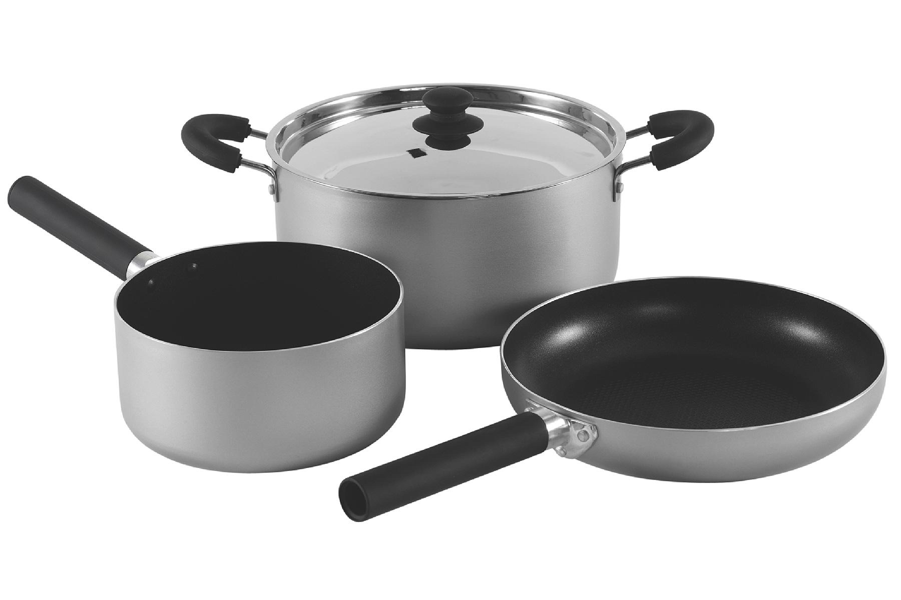 Foto Outwell Feast Set set de cocina L gris/negro