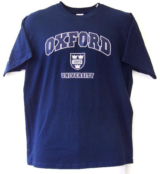 Foto Oxford University T Shirt With Shield - Cardinal Red