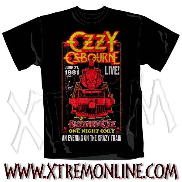 Foto Ozzy osbourne - crazy train camiseta / xt3549