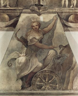 Foto Póster: Correggio - Fresco en San Paolo en Parma Nonnekloser - cuadro 1544