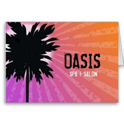 Foto Púrpura de la palma de 311 oasis Tarjeta