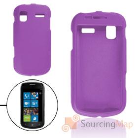 Foto púrpura protector de goma caja de plástico para Samsung i917