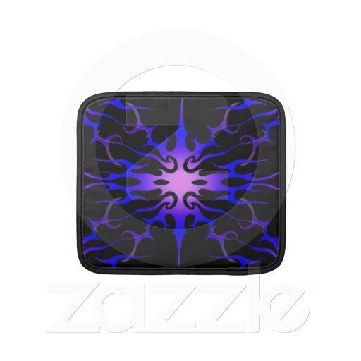 Foto Púrpura tribal y azul del tatuaje de las llamas Fundas Para Ipads