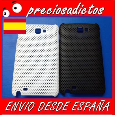 Foto Pack 2 Funda Carcasa Samsung Galaxy Note I9220 N7000 Transpirable Blanco Y Negro