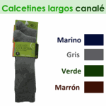 Foto pack 2 pares calcetines largos canalé