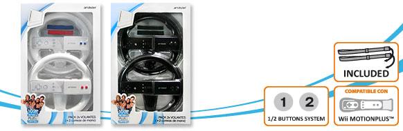 Foto Pack 2 Volantes + 2 Correas para Wii