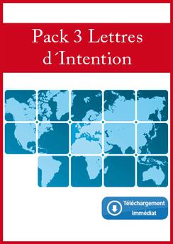 Foto Pack 3 Cartas de Intenciones (francés)