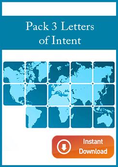 Foto Pack 3 Cartas de Intenciones (inglés)