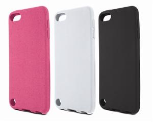 Foto pack 3 fundas silicona (negra,rosa, blanca) apple ipod touch 5 muvit