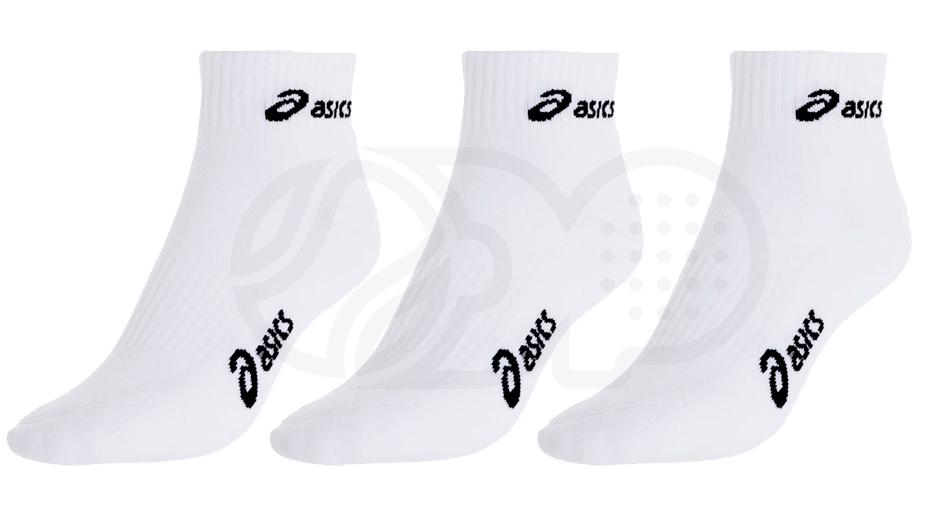 Foto Pack 3 pares de calcetines Asics Quarter Sock blancos