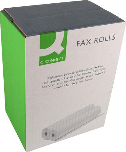 Foto Pack 6 Rollos Papel Fax Q-connect 210 Mm X 30 Mm