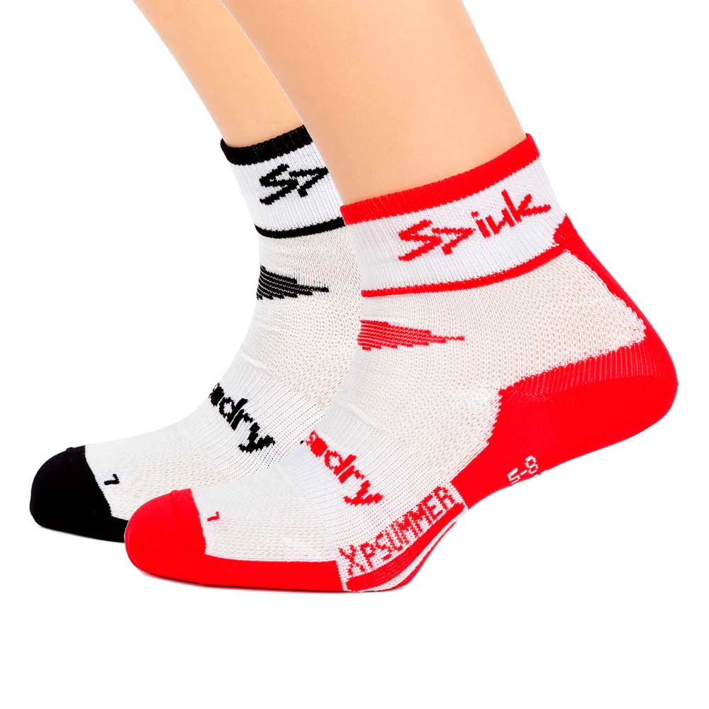 Foto Pack calcetines Spiuk XP medio color blanco/negro y blanco/rojo
