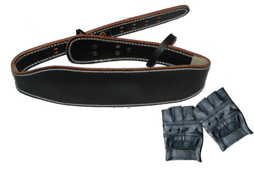 Foto Pack cinturon + guantes pesas