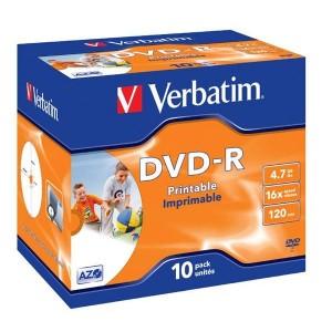 Foto Pack de 10 DVD-R imprimables - 4,7 Go