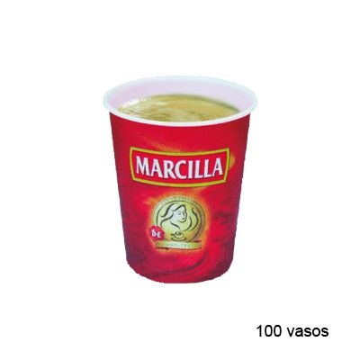 Foto Pack de 100 vasos de cartón Marcilla Sara Lee