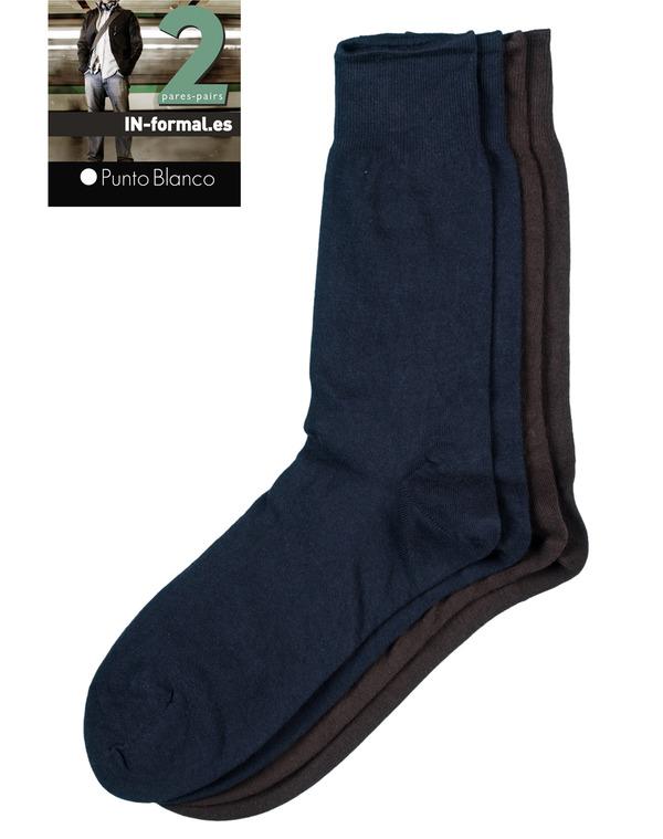 Foto Pack de calcetines de hombre Punto Blanco