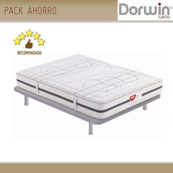 Foto Pack Dorwin Colchon DF Ultra Fit + Base Tapizada