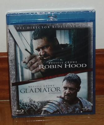Foto Pack El Gladiador-gladiator+robin Hood-blu-ray-nuevo-precintado-accion-aventuras