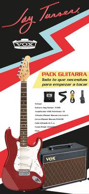 Foto Pack Guitarra Electrica Jay Turser Jt-300 Rojo Metalico
