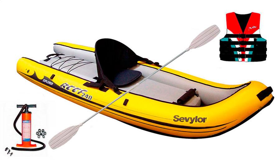 Foto Pack Kayak Reef 240 Sevylor