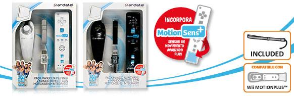 Foto Pack Mando Nunchaku + Remote MotionSensPlus para Wii