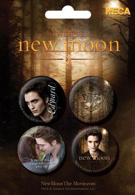 Foto Pack N 1 - Lote 4 Chapas Badge  - Crepúsculo Twilight Eclipse Moon Edward