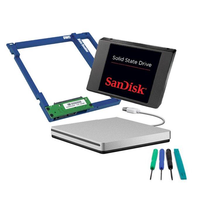 Foto Pack OWC Data Doubler MacBook/Macbook Pro + SSD 240GB SanDisk