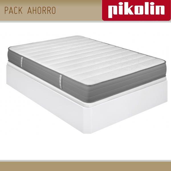 Foto Pack Pikolin Canape Base Tapizada + Colchon Carbono